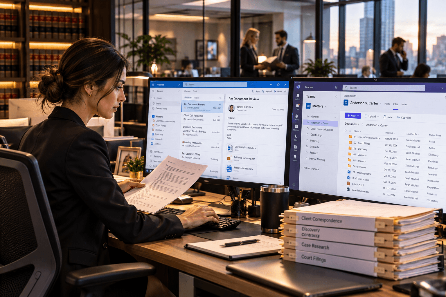 Reviewing workplace changes with a customer